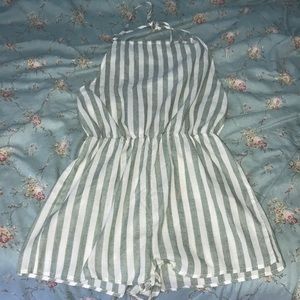 Striped romper
